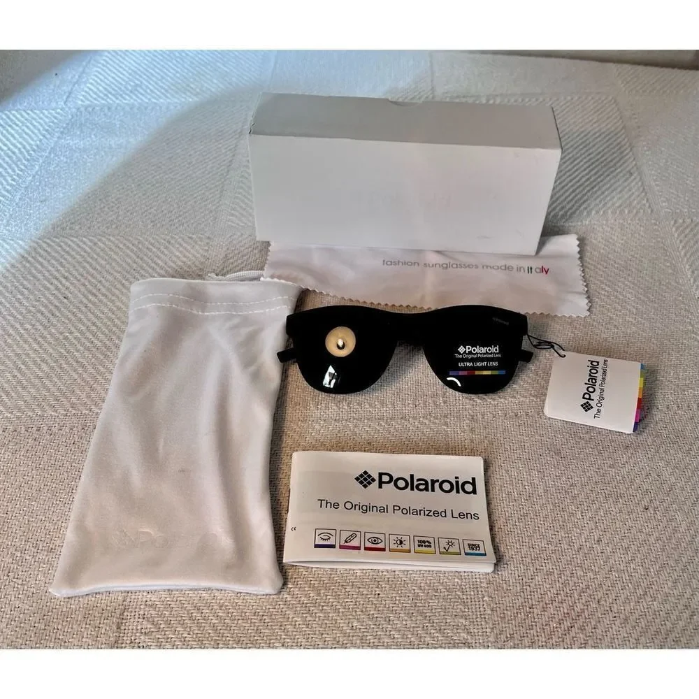 Sunglasses Child Polaroid Authentic Pld 8018/S Black Polarized Yyv / Y2 W Case